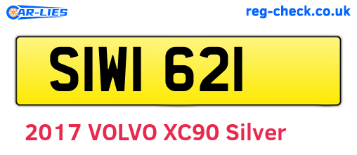 SIW1621 are the vehicle registration plates.