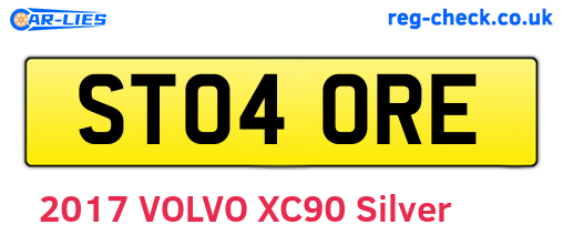ST04ORE are the vehicle registration plates.