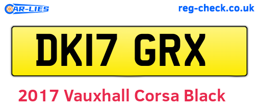 Black 2017 Vauxhall Corsa (DK17GRX)