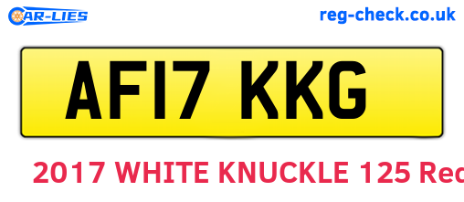 AF17KKG are the vehicle registration plates.