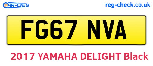 FG67NVA are the vehicle registration plates.