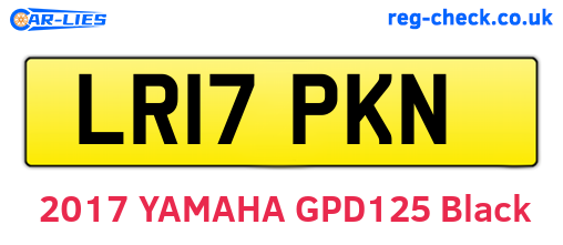 LR17PKN are the vehicle registration plates.