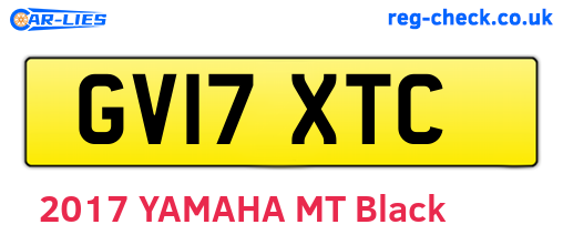 GV17XTC are the vehicle registration plates.