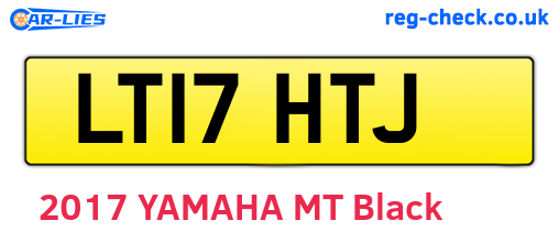 LT17HTJ are the vehicle registration plates.