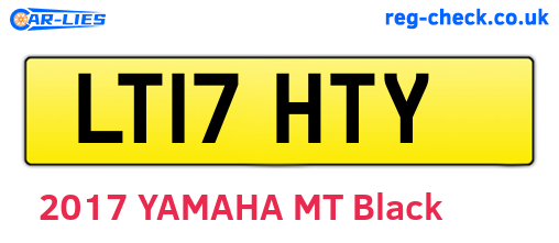 LT17HTY are the vehicle registration plates.