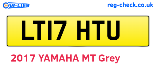 LT17HTU are the vehicle registration plates.