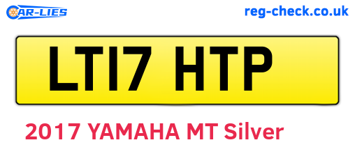 LT17HTP are the vehicle registration plates.