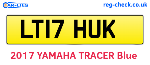 LT17HUK are the vehicle registration plates.