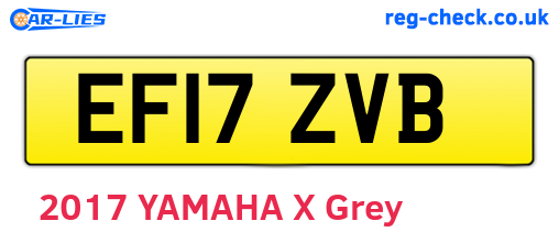 EF17ZVB are the vehicle registration plates.