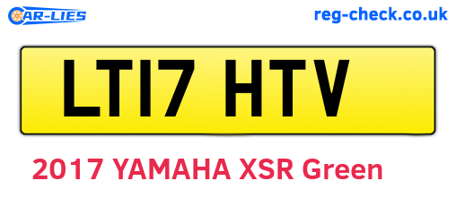 LT17HTV are the vehicle registration plates.