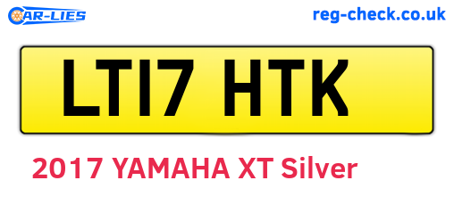 LT17HTK are the vehicle registration plates.