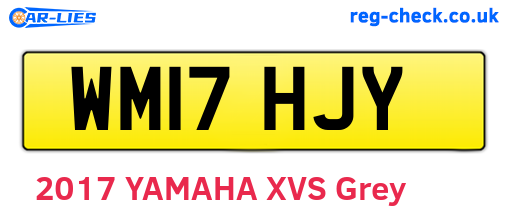 WM17HJY are the vehicle registration plates.