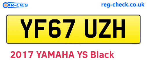YF67UZH are the vehicle registration plates.