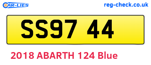 SS9744 are the vehicle registration plates.