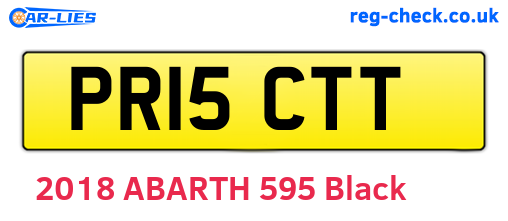 PR15CTT are the vehicle registration plates.