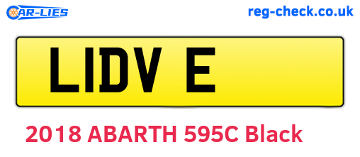 L1DVE are the vehicle registration plates.