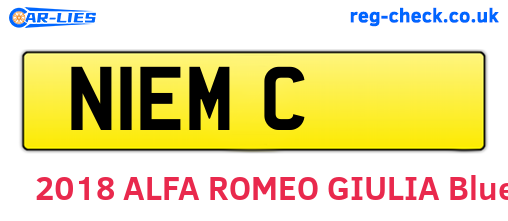 N1EMC are the vehicle registration plates.