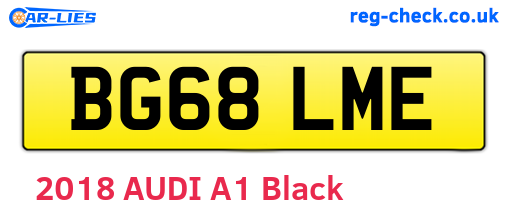 BG68LME are the vehicle registration plates.