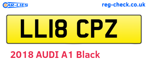 LL18CPZ are the vehicle registration plates.