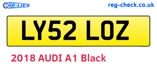 LY52LOZ are the vehicle registration plates.