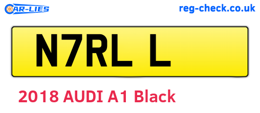 N7RLL are the vehicle registration plates.