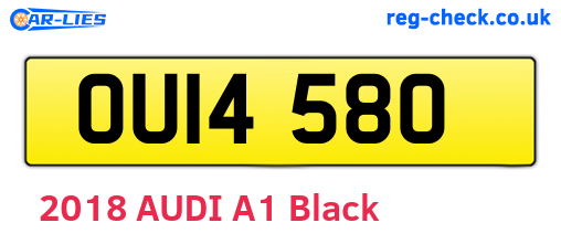 OUI4580 are the vehicle registration plates.