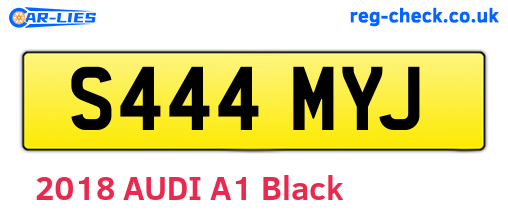 S444MYJ are the vehicle registration plates.