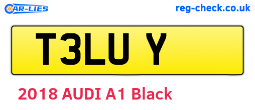 T3LUY are the vehicle registration plates.
