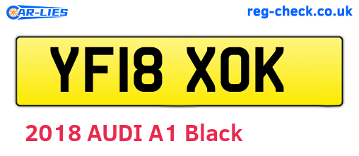 YF18XOK are the vehicle registration plates.