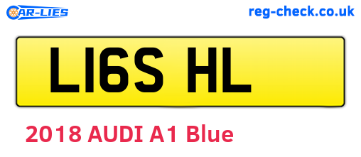 L16SHL are the vehicle registration plates.