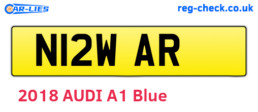 N12WAR are the vehicle registration plates.