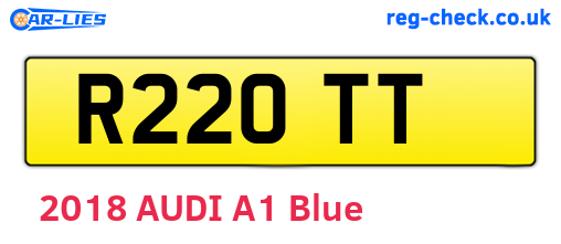 R22OTT are the vehicle registration plates.