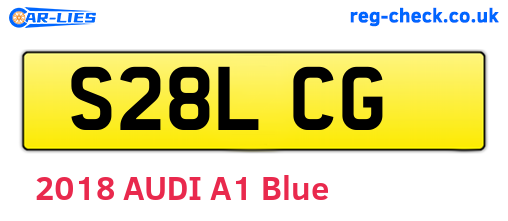 S28LCG are the vehicle registration plates.