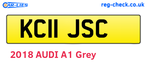 KC11JSC are the vehicle registration plates.