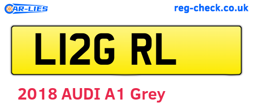 L12GRL are the vehicle registration plates.