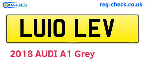 LU10LEV are the vehicle registration plates.