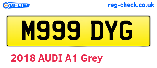 M999DYG are the vehicle registration plates.