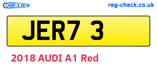 JER73 are the vehicle registration plates.
