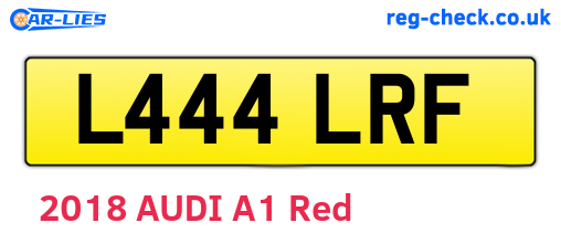 L444LRF are the vehicle registration plates.