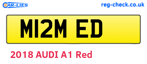 M12MED are the vehicle registration plates.