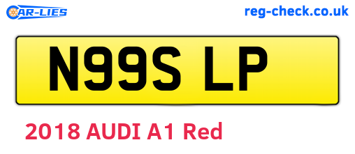 N99SLP are the vehicle registration plates.