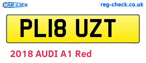 PL18UZT are the vehicle registration plates.