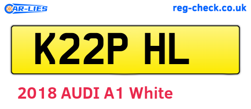 K22PHL are the vehicle registration plates.