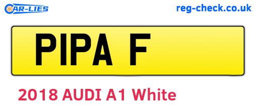 P1PAF are the vehicle registration plates.