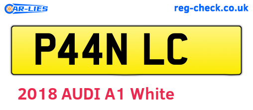P44NLC are the vehicle registration plates.