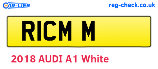 R1CMM are the vehicle registration plates.