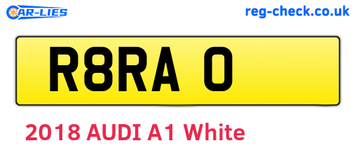 R8RAO are the vehicle registration plates.
