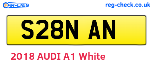 S28NAN are the vehicle registration plates.