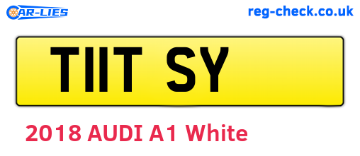T11TSY are the vehicle registration plates.