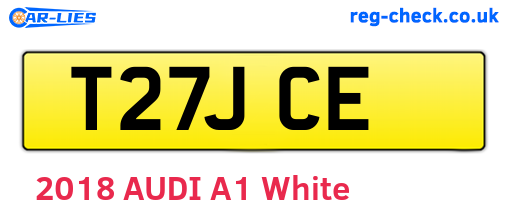 T27JCE are the vehicle registration plates.